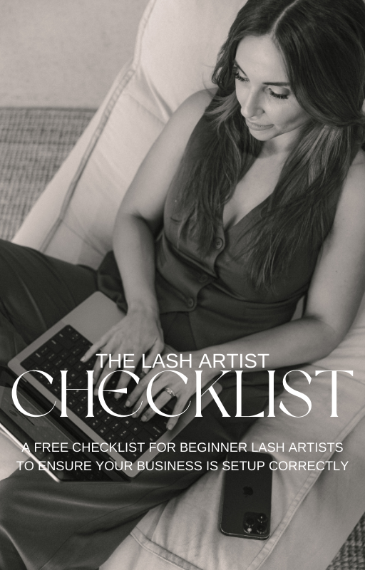 FREE beginner lash artist checklist